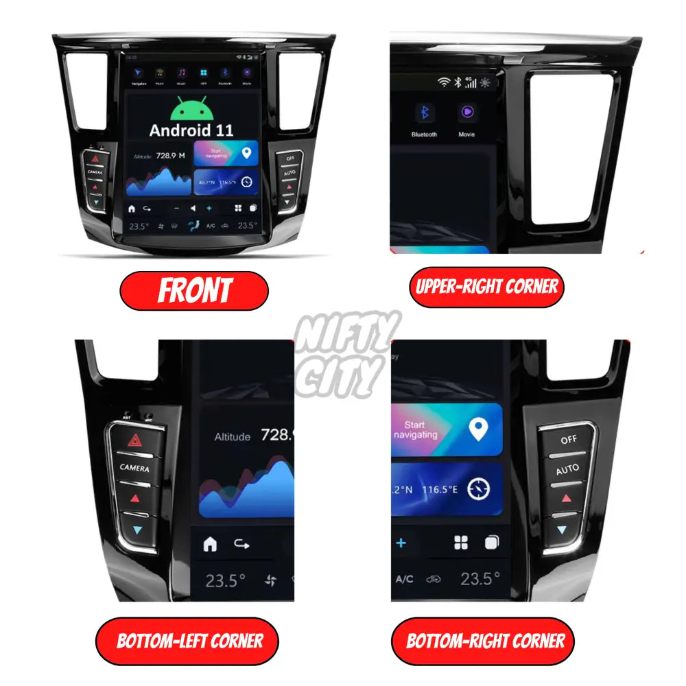 Infiniti JX35 2012-2013 Apple CarPlay & Android Auto Tesla-Style 12.1" - Nifty City