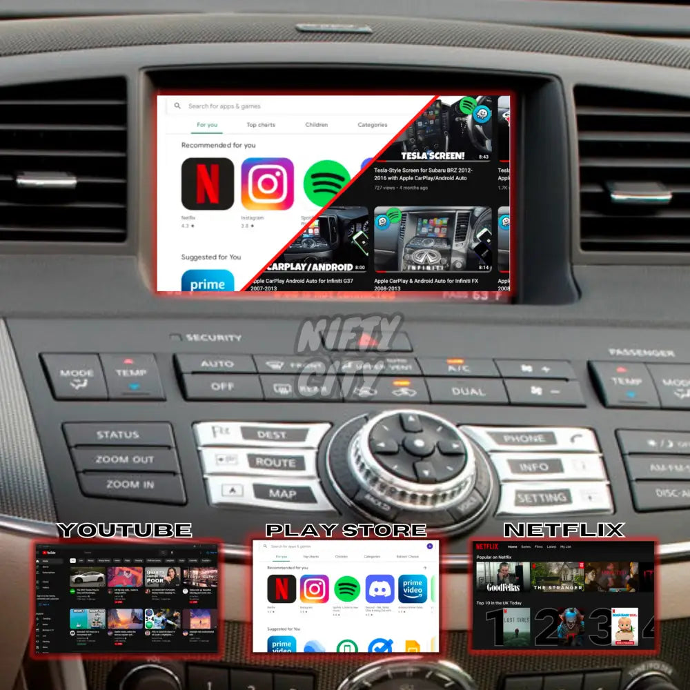 Infiniti M 2006-2009 Apple CarPlay & Android Auto Integration (Advanced) - Nifty City