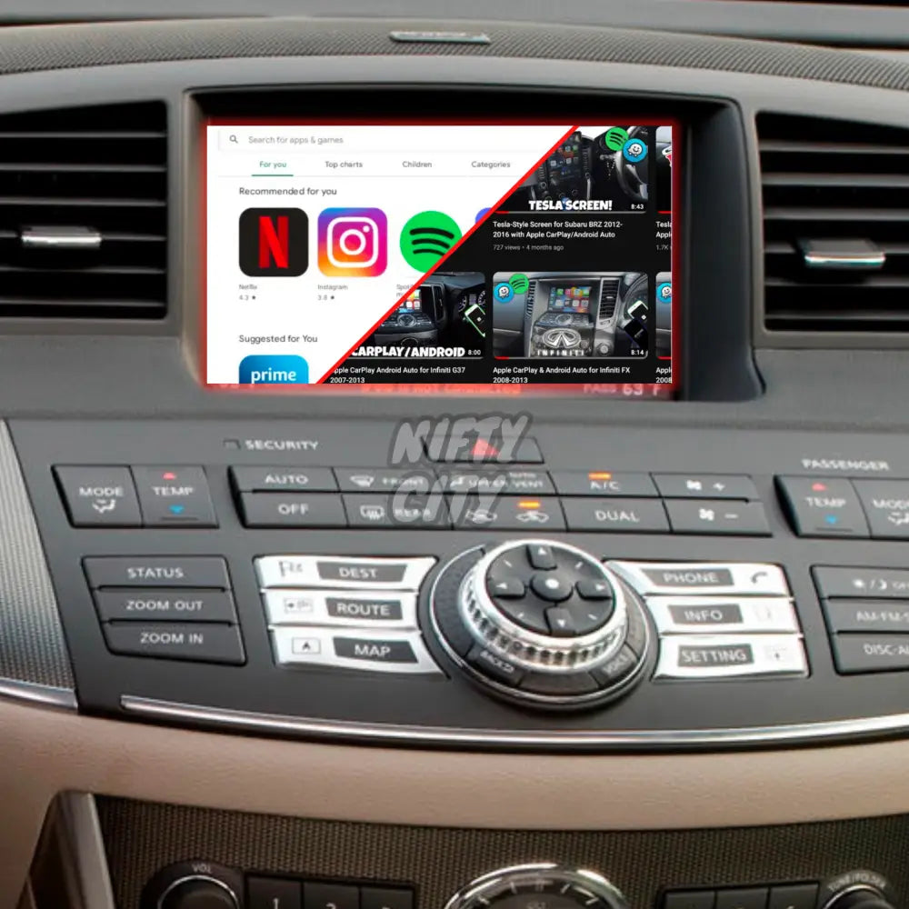 Infiniti M 2006-2009 Apple CarPlay & Android Auto Integration (Advanced) - Nifty City