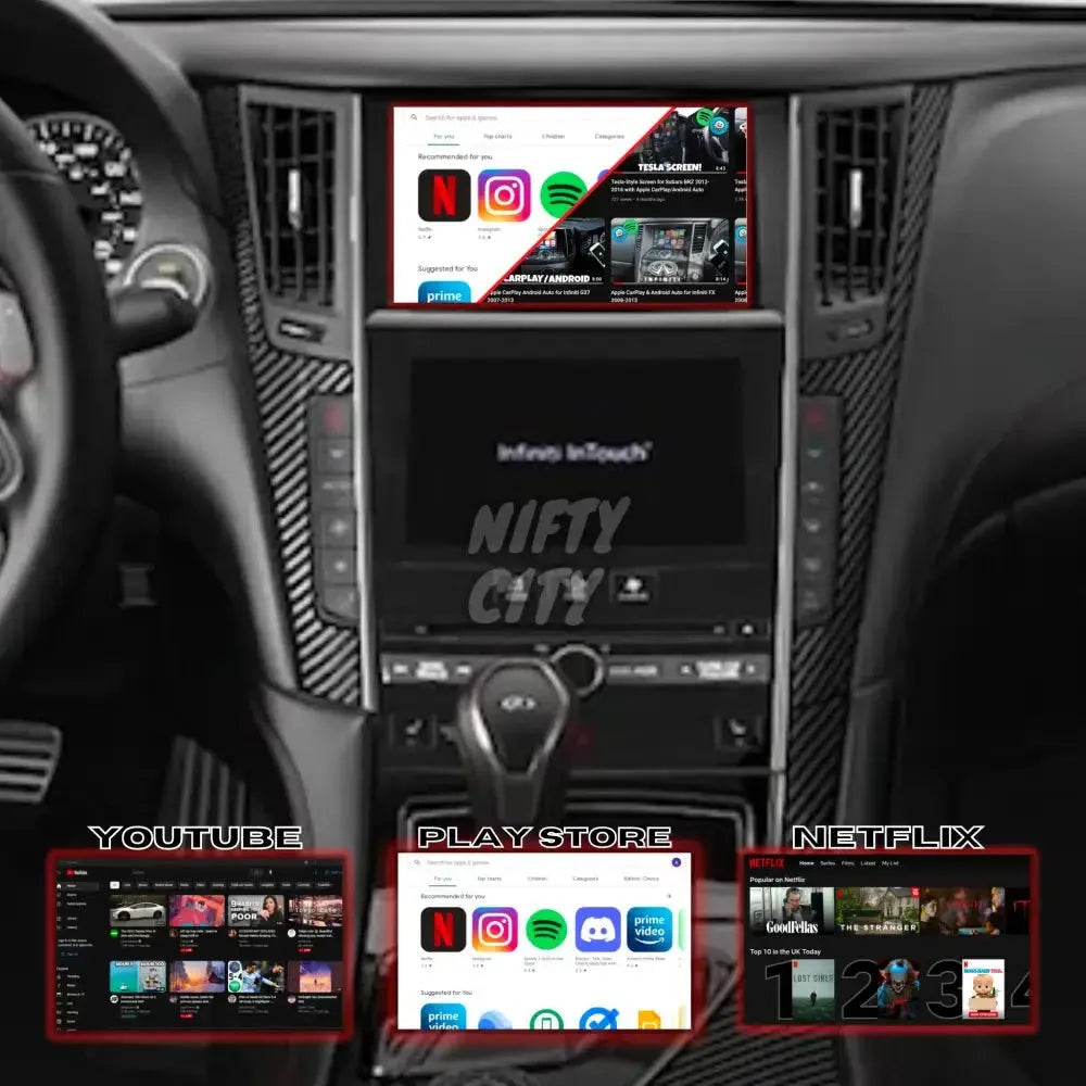 Infiniti Q50 2013-2020 Apple CarPlay & Android Auto (Advanced) - Nifty City