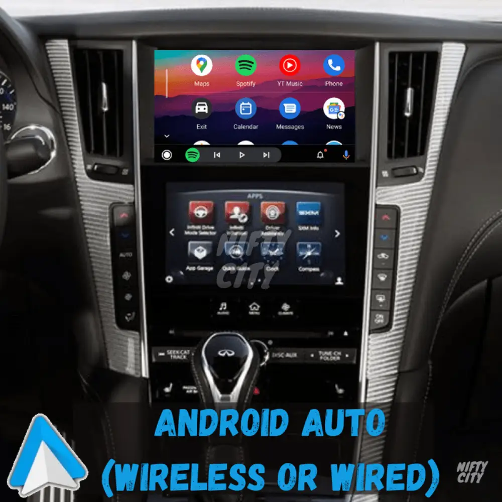 Infiniti Q60 2013-2020 Wireless Apple CarPlay & Android Auto (Advanced) - Nifty City