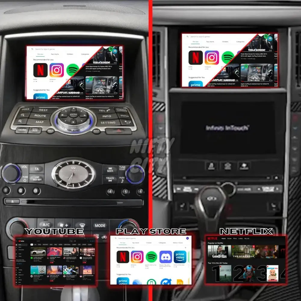 Infiniti Q60 2013-2020 Apple CarPlay & Android Auto (Advanced) - Nifty City