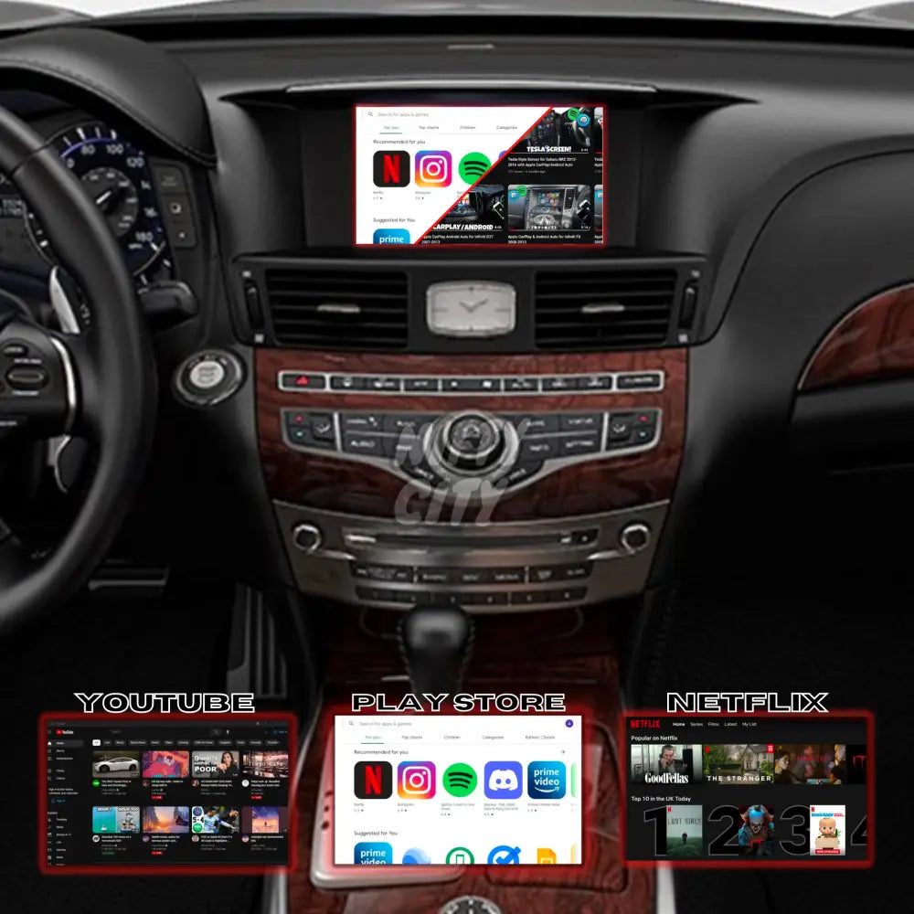 Infiniti Q70 2011-2020 Apple CarPlay & Android Auto (Advanced) - Nifty City