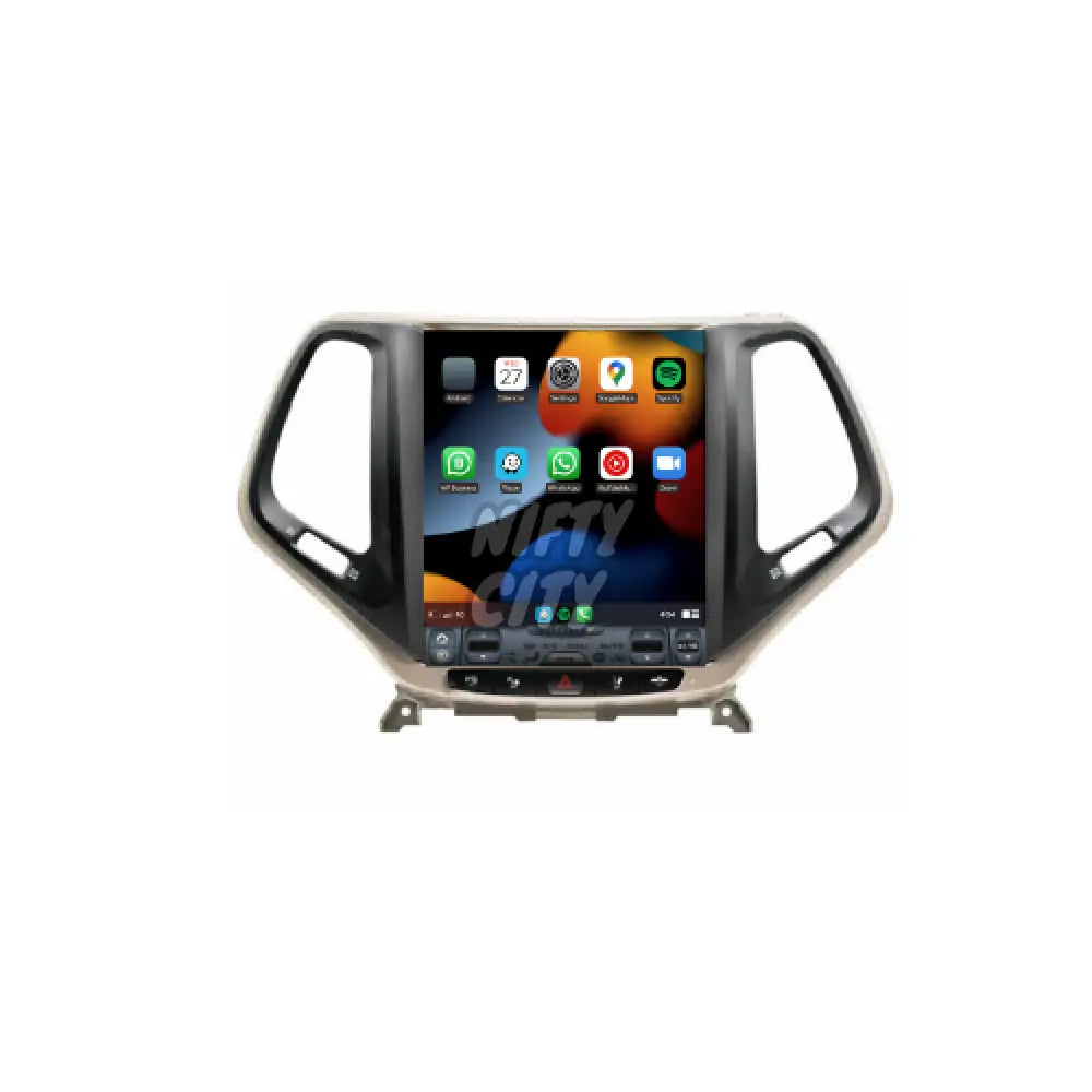 Jeep Cherokee 2016-2020 Apple CarPlay & Android Auto Tesla-Style - Nifty City