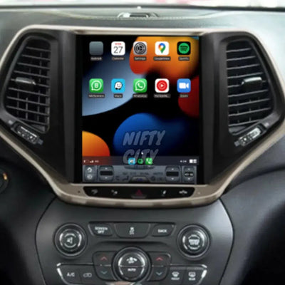 Jeep Cherokee 2016-2020 Apple CarPlay & Android Auto Tesla-Style - Nifty City