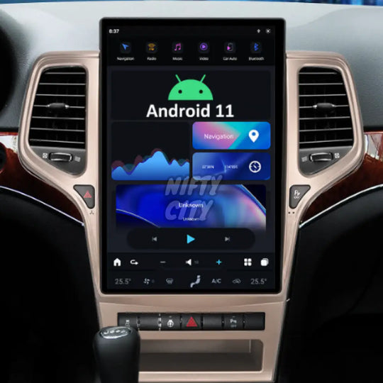 Jeep Grand Cherokee 2013-2020 Apple CarPlay & Android Auto Tesla-Style - Nifty City