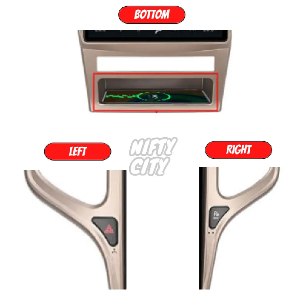 Jeep Grand Cherokee 2013-2020 Apple CarPlay & Android Auto Tesla-Style - Nifty City