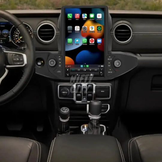 Jeep Wrangler 2018-2021 Apple CarPlay & Android Auto Tesla-Style - Nifty City