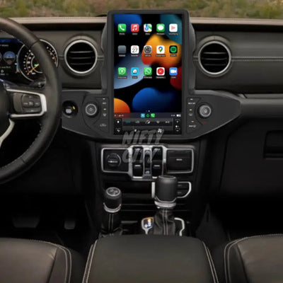 Jeep Wrangler 2018-2021 Apple CarPlay & Android Auto Tesla-Style - Nifty City