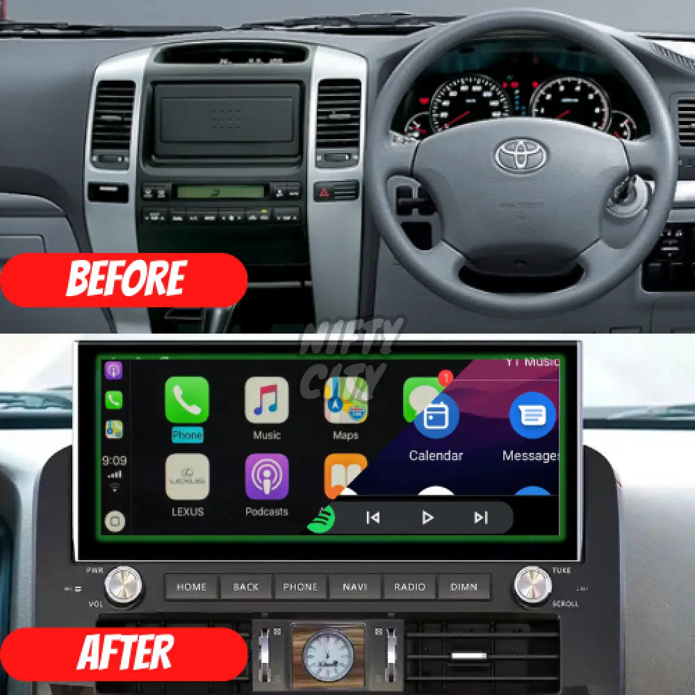 LandCruiser Prado 2002-2022 Apple CarPlay & Android Auto Ultra-Wide Screen 12.3" - Nifty City