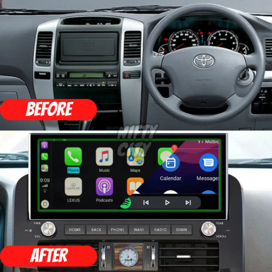LandCruiser Prado 2002-2022 Apple CarPlay & Android Auto Ultra-Wide Screen 12.3" - Nifty City