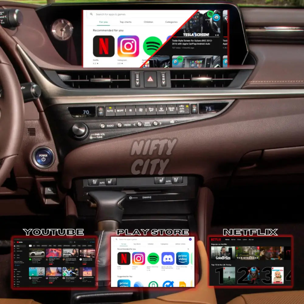 Lexus ES 350/300h 2012-2020 Apple CarPlay & Android Auto (Advanced) - Nifty City