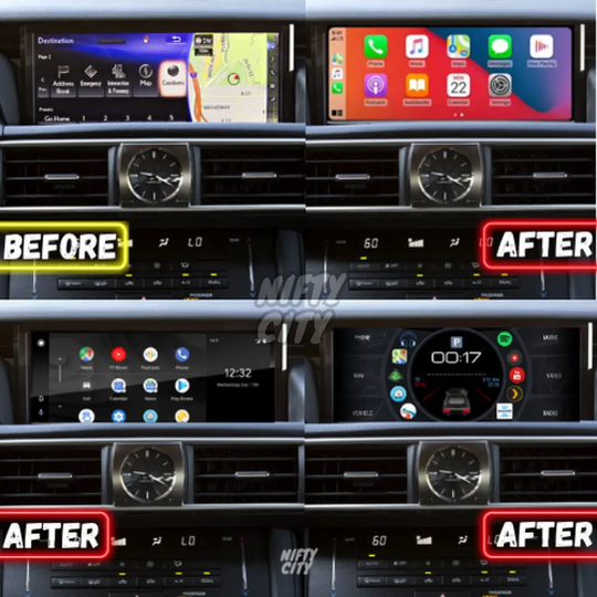 Lexus GS 350/450h 2012-2020 Apple CarPlay & Android Auto OEM Integration - Nifty City