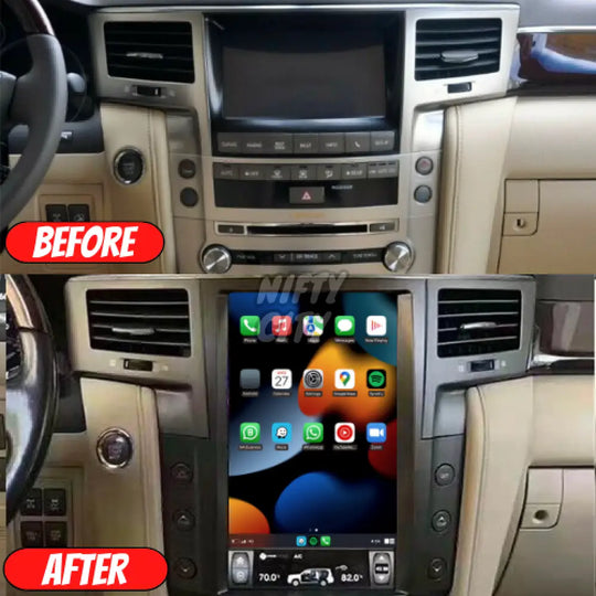Lexus LX570 2007-2015 Apple CarPlay & Android Auto Tesla-Style - Nifty City