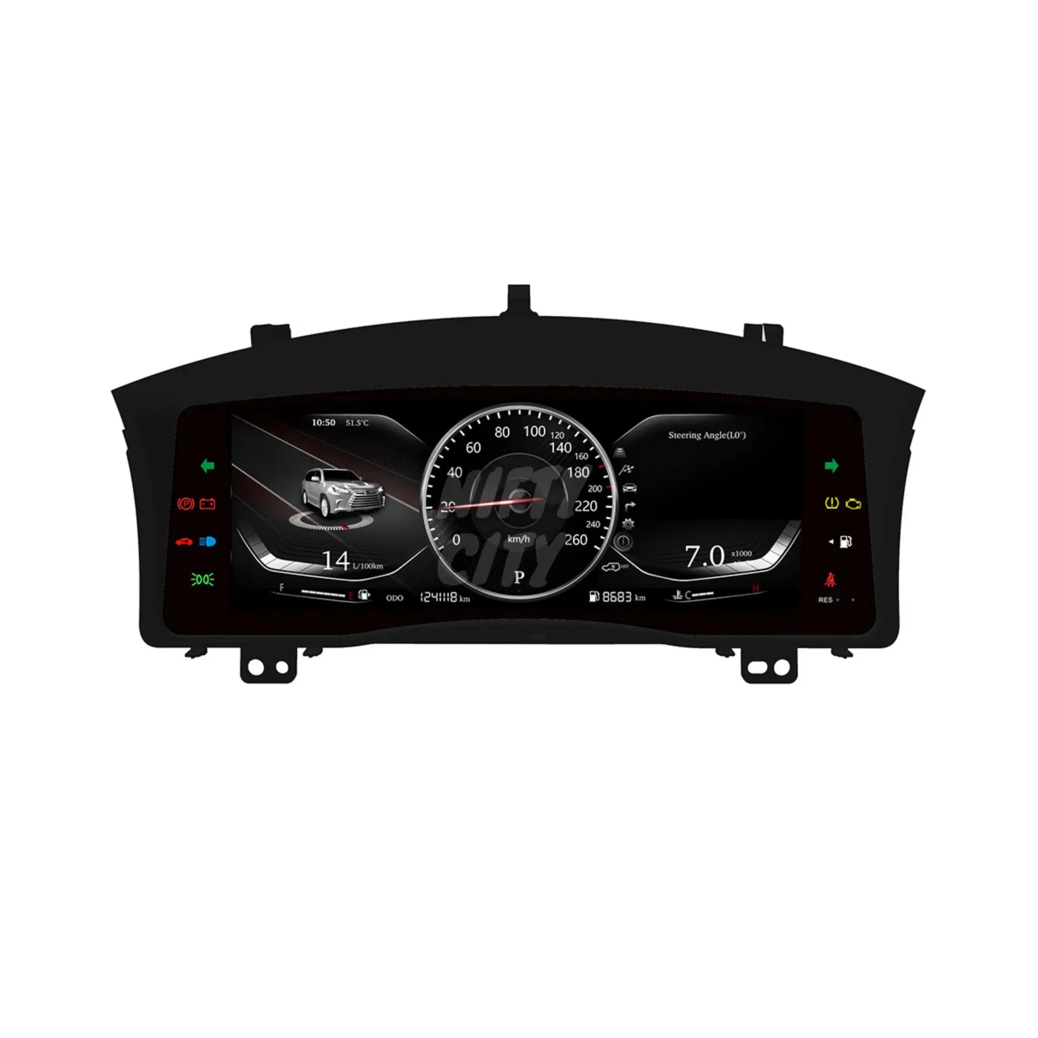 Lexus LX570 2007-2020 Digital Instrument Cluster Dash Upgrade Speedo ...