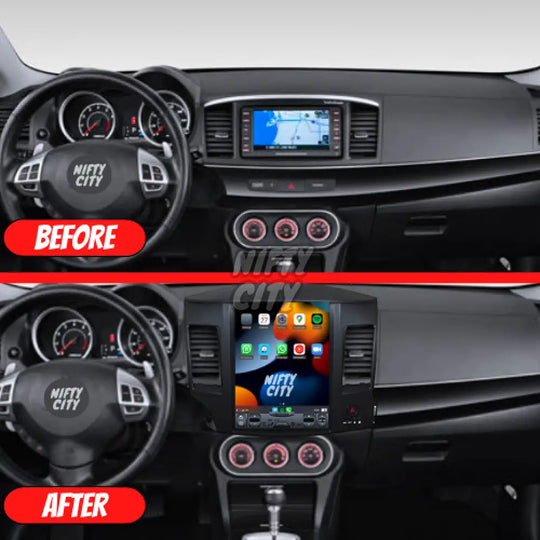 Mitsubishi Lancer 2007-2017 Apple CarPlay & Android Auto Tesla-Style - Nifty City