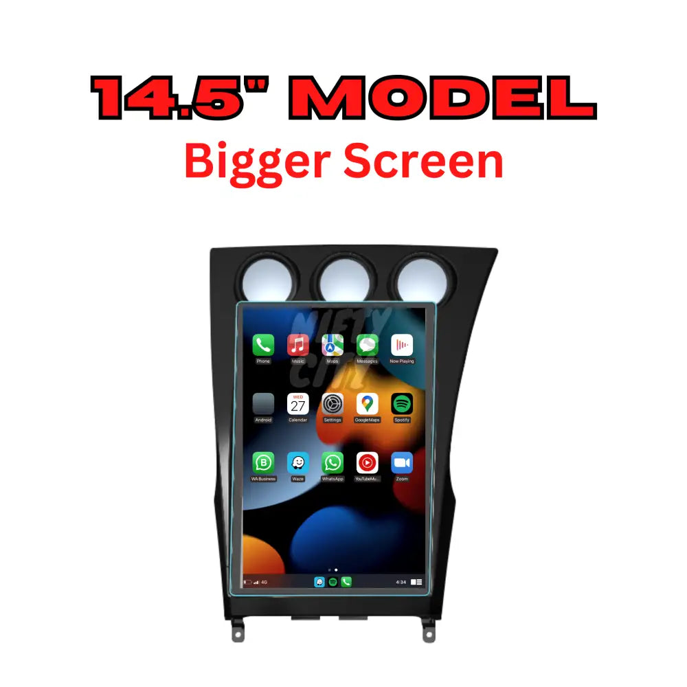 Nissan 350Z 2002-2009 Apple CarPlay & Android Auto Tesla-Style 14.5" - Nifty City