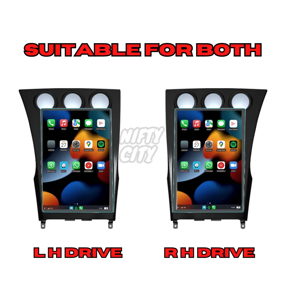 Nissan 350Z 2002-2009 Apple CarPlay & Android Auto Tesla-Style 14.5" - Nifty City
