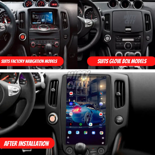 Nissan 370Z 2009-2021 Apple CarPlay & Android Auto Tesla-Style 13.6" - Nifty City