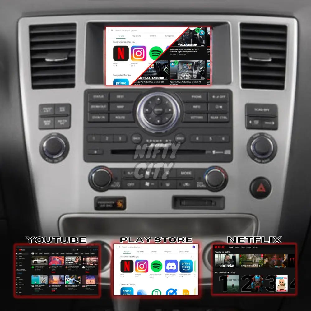 Nissan Armada 2008-2010 Apple CarPlay & Android Auto OEM Integration - Nifty City