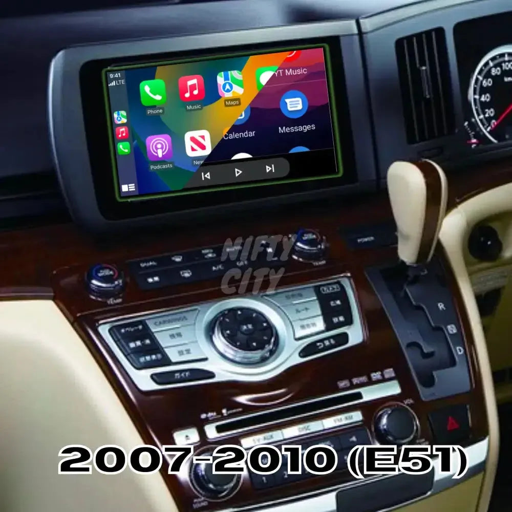 Nissan Elgrand 2007-2020 Apple CarPlay & Android Auto OEM Integration - Nifty City