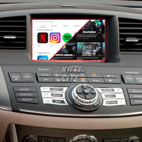 Nissan Fuga 2006-2008 Apple CarPlay & Android Auto Integration (Advanced) - Nifty City