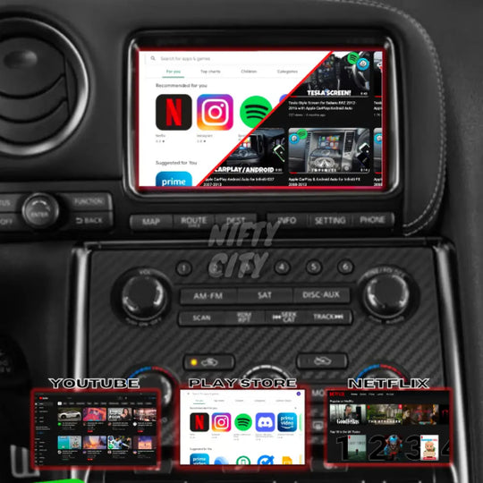 Nissan GT-R 2008-2015 R35 Apple CarPlay & Android Auto (Advanced) - Nifty City