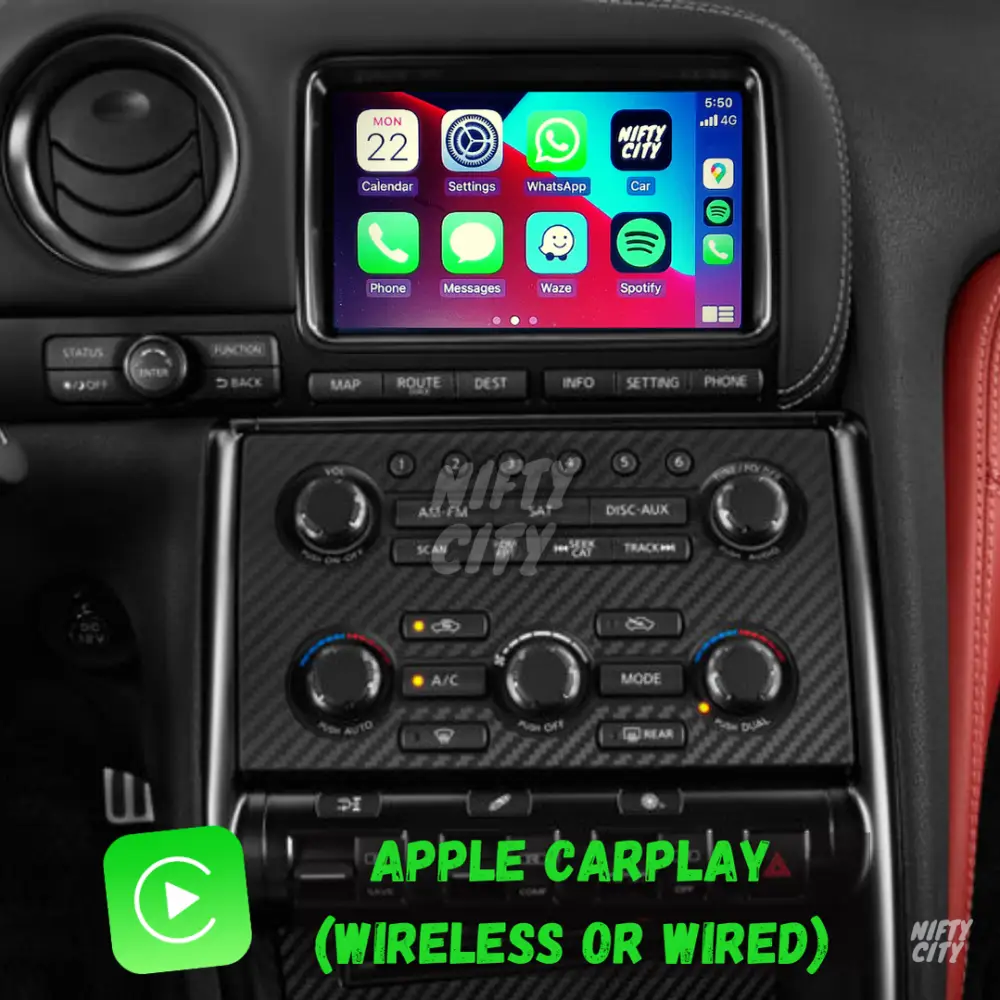 Nissan GT-R 2008-2015 R35 Apple CarPlay & Android Auto OEM Integration - Nifty City
