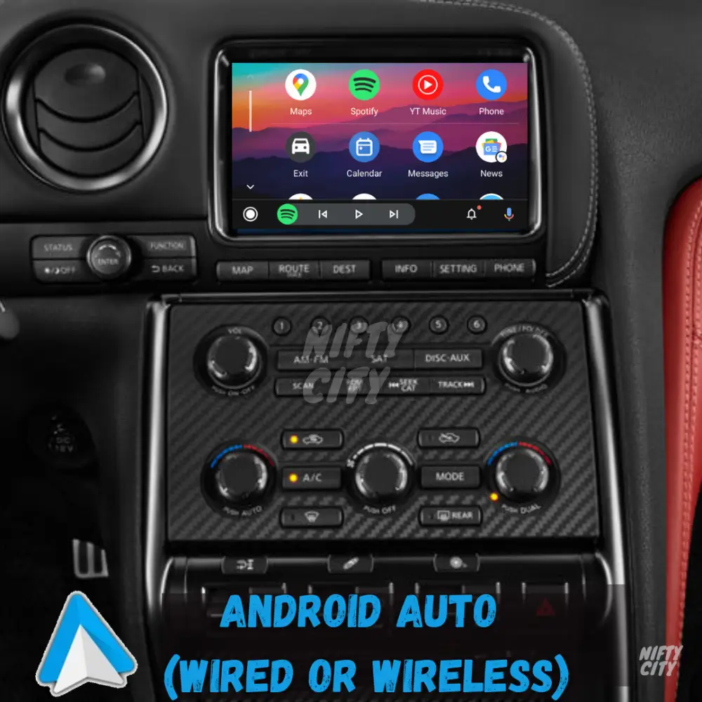 Nissan GT-R 2008-2015 R35 Apple CarPlay & Android Auto OEM Integration - Nifty City