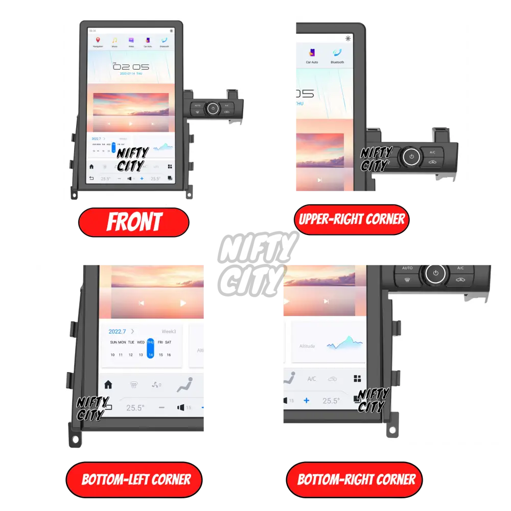 Nissan GT-R 2008-2016 Apple CarPlay & Android Auto Tesla-Style 14.5" - Nifty City