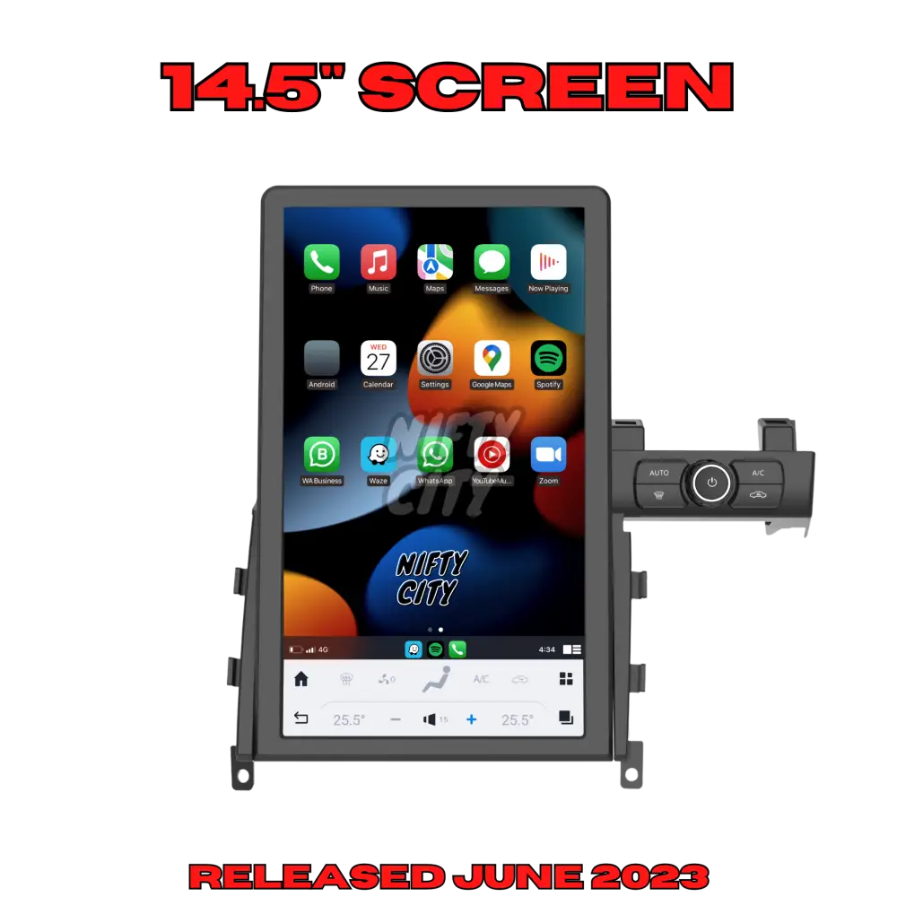 Nissan GT-R 2008-2016 Apple CarPlay & Android Auto Tesla-Style 14.5" - Nifty City