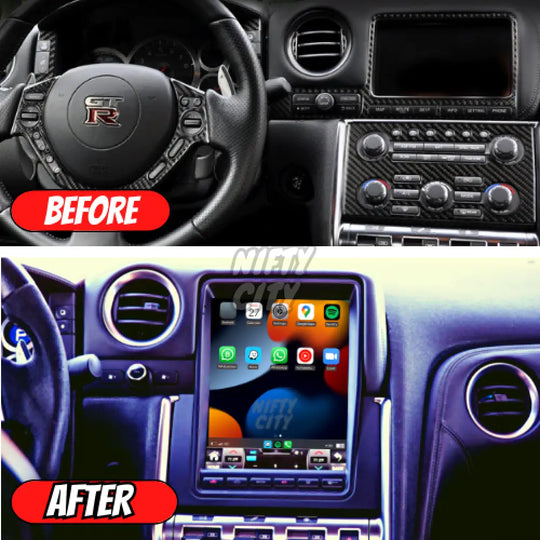 Nissan GT-R 2008-2016 Apple CarPlay & Android Auto Tesla-Style 9.8" - Nifty City