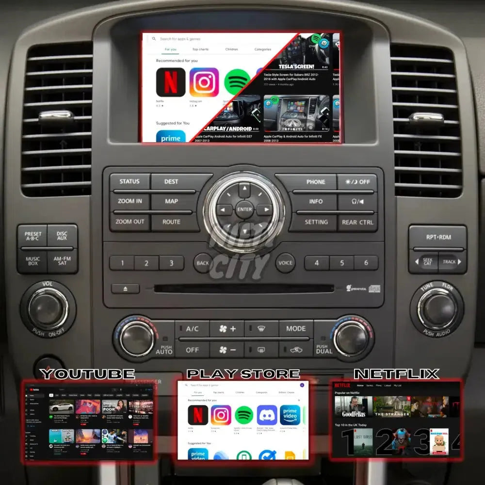 Nissan Navara D40 2010-2014 Apple CarPlay & Android Auto (Advanced) - Nifty City