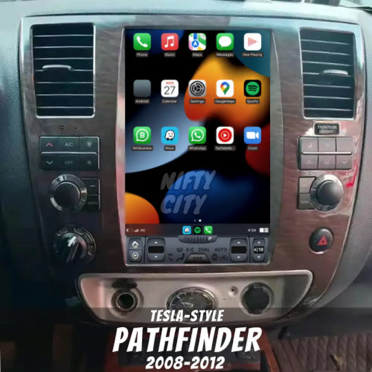 Nissan Pathfinder 2008-2020 Apple CarPlay & Android Auto Tesla-Style - Nifty City