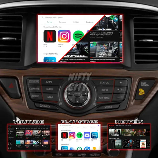 Nissan Pathfinder 2013-2021 Apple CarPlay & Android Auto (Advanced) - Nifty City