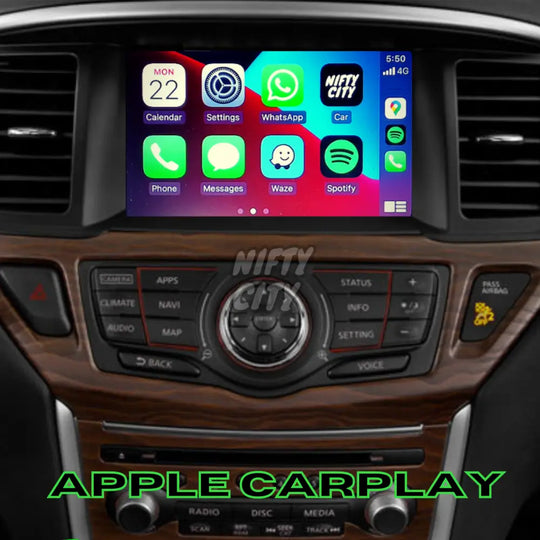 Nissan Pathfinder 2013-2021 Apple CarPlay & Android Auto Integration - Nifty City