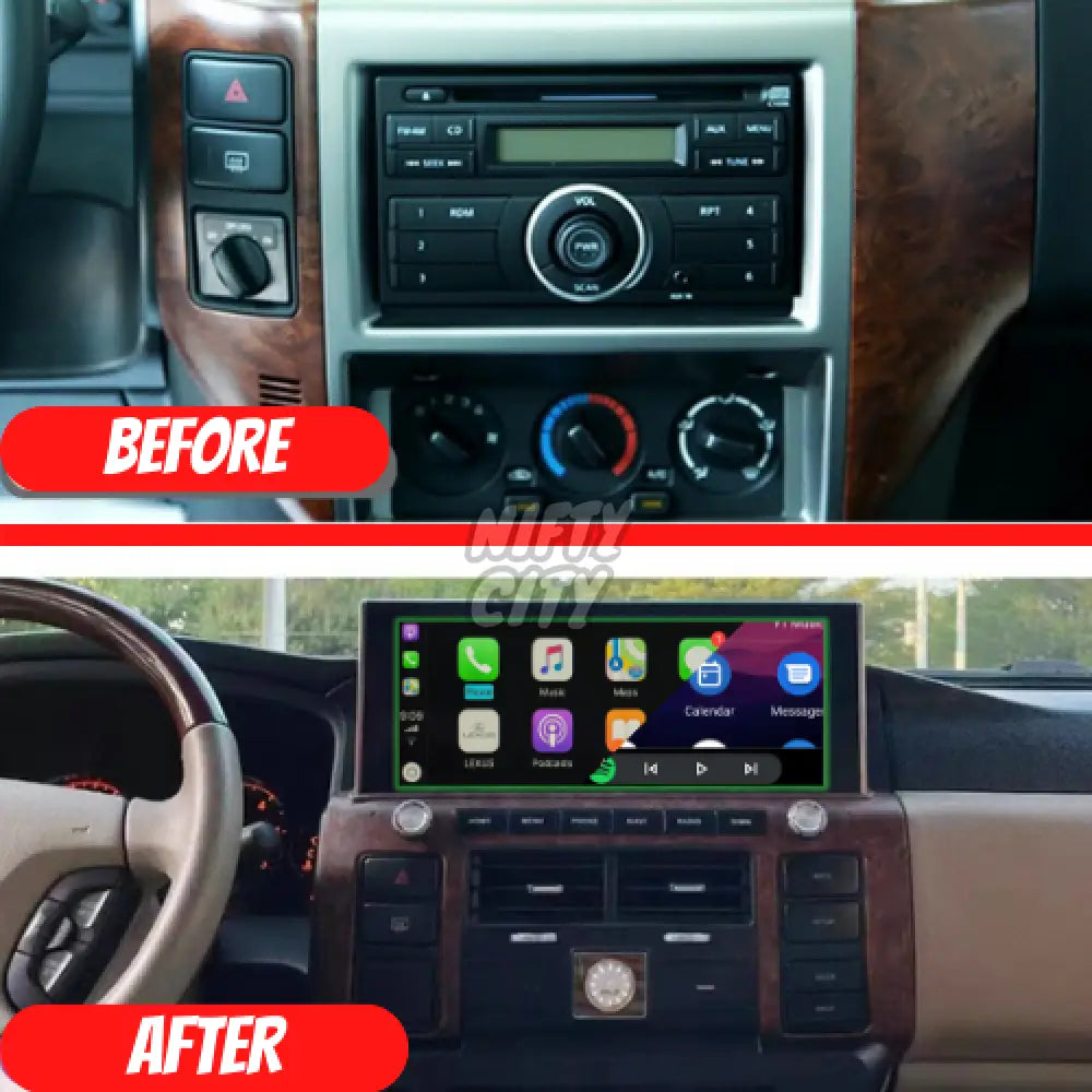 Nissan Patrol 2004-2010 Y61 Apple CarPlay & Android Auto Ultra-Wide Screen 12.3" - Nifty City
