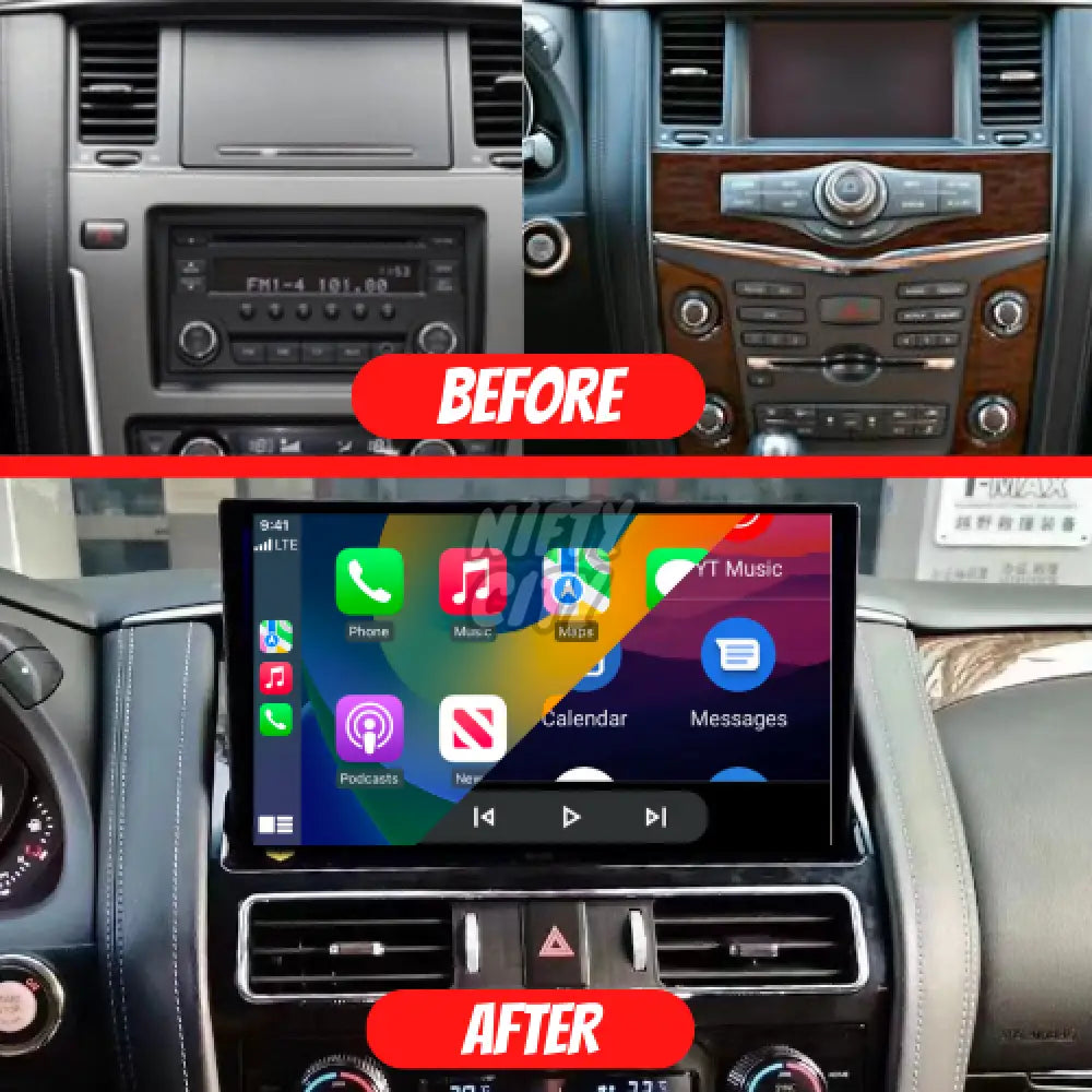 Nissan Patrol/Aramda 2010-2021 Y62 Apple CarPlay & Android Auto Ultra-Wide Screen 13.3" - Nifty City