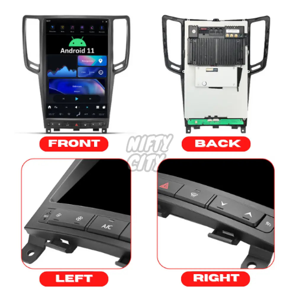 Infiniti G37 2007-2013 Apple CarPlay & Android Auto Tesla-Style 14.4" - Nifty City