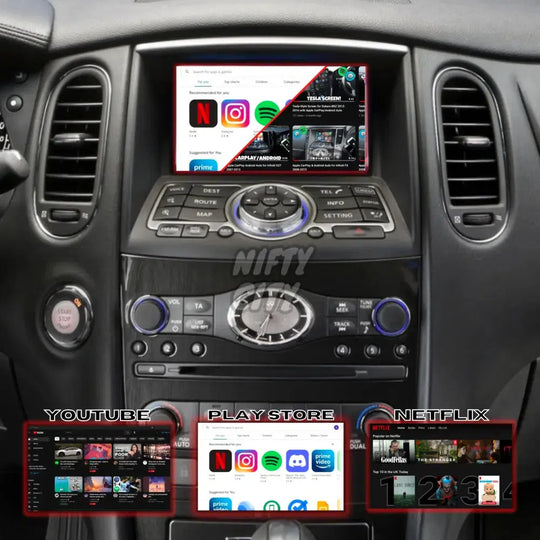 Nissan Skyline 370GT 2007-2014 Apple CarPlay & Android Auto (Advanced) - Nifty City