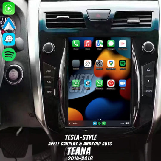 Nissan Teana 2008-2018 Apple CarPlay & Android Auto Tesla-Style - Nifty City