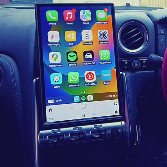 Nissan GT-R 2008-2016 Apple CarPlay & Android Auto Tesla Screen 14.5"