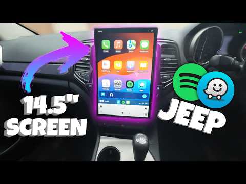 Tesla Screen Jeep Grand Cherokee 2010-2020 Apple CarPlay Android Auto