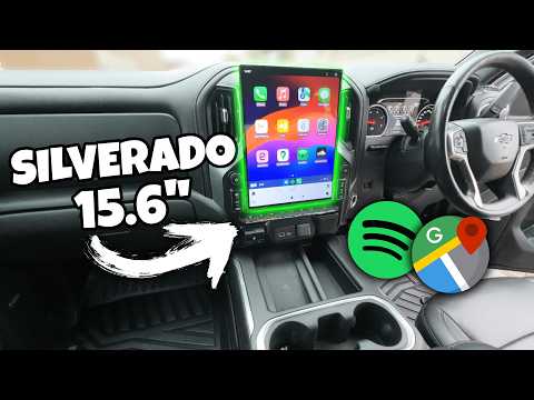 Chevrolet Silverado 2014-2025 Apple CarPlay & Android Auto Tesla Screen