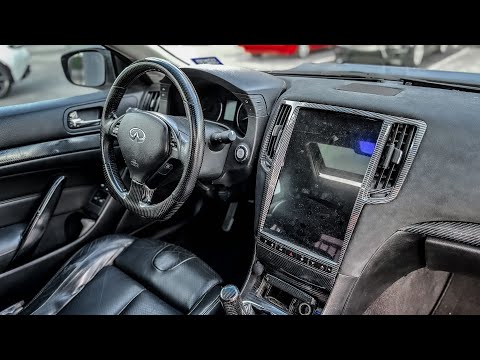 Nissan Skyline 350GT 2006-2009 Apple CarPlay Android Auto Tesla Screen