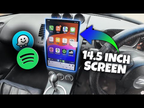 Tesla Screen Nissan 350Z 2002-2009 Apple CarPlay Android Auto