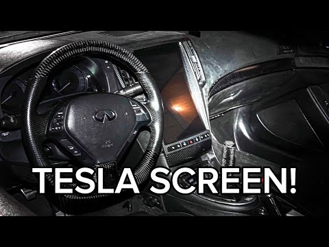 Infiniti Q40 2014-2016 Apple CarPlay & Android Auto Tesla Screen