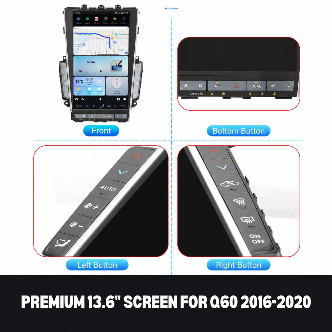 Infiniti Q60 2016-2020 Premium screen controls