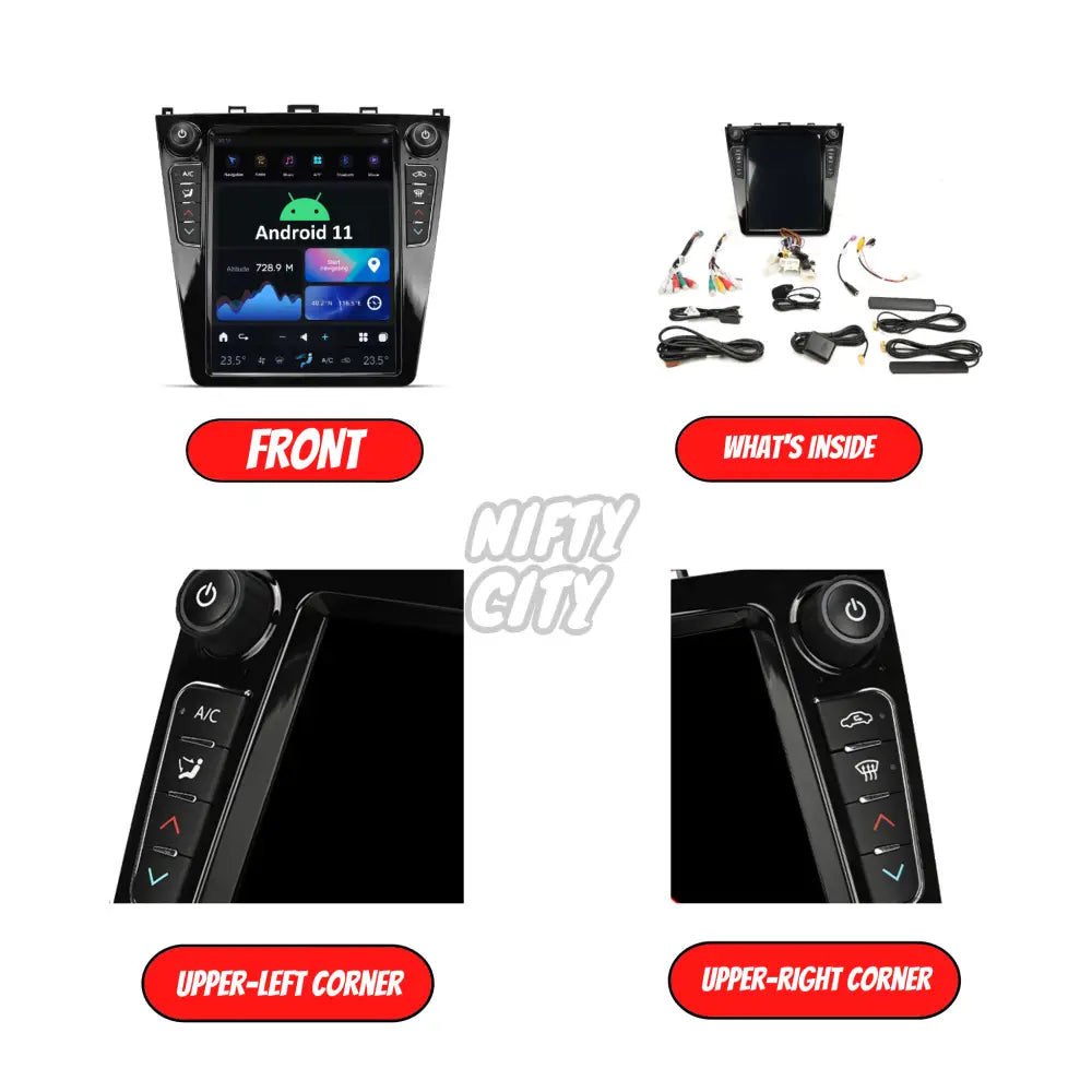 Subaru WRX 2015-2021 Apple CarPlay & Android Auto Tesla-Style 10.8" - Nifty City