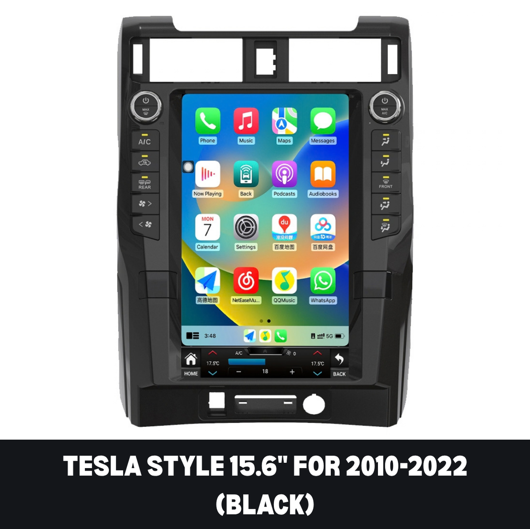 Toyota 4Runner 15.6-inch Tesla-style screen in black finish for 2010-2022
